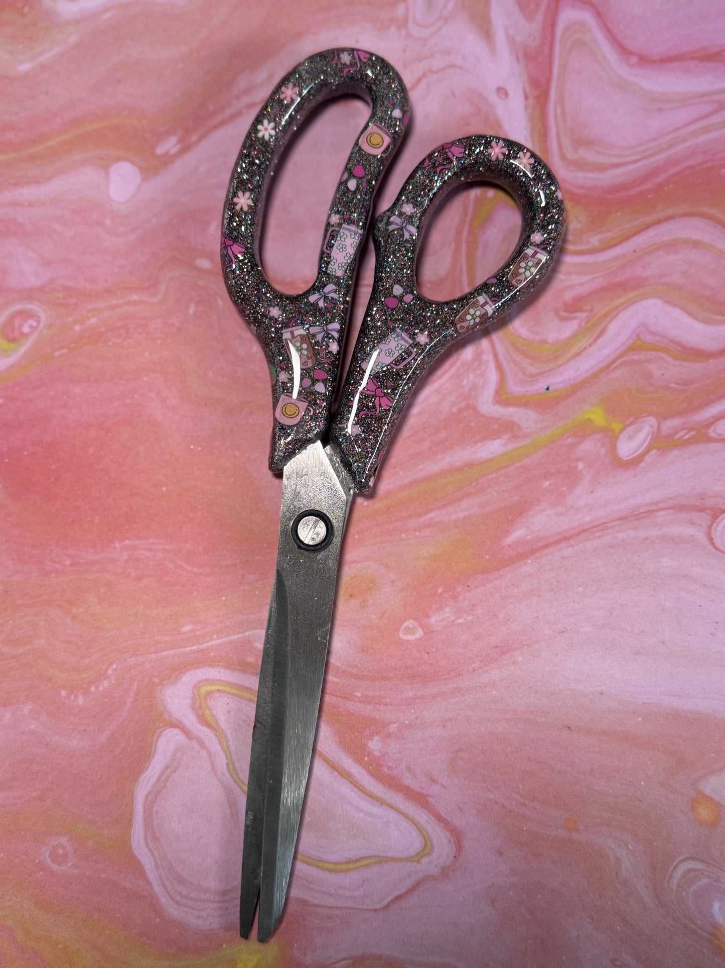 Coffee themed scissors