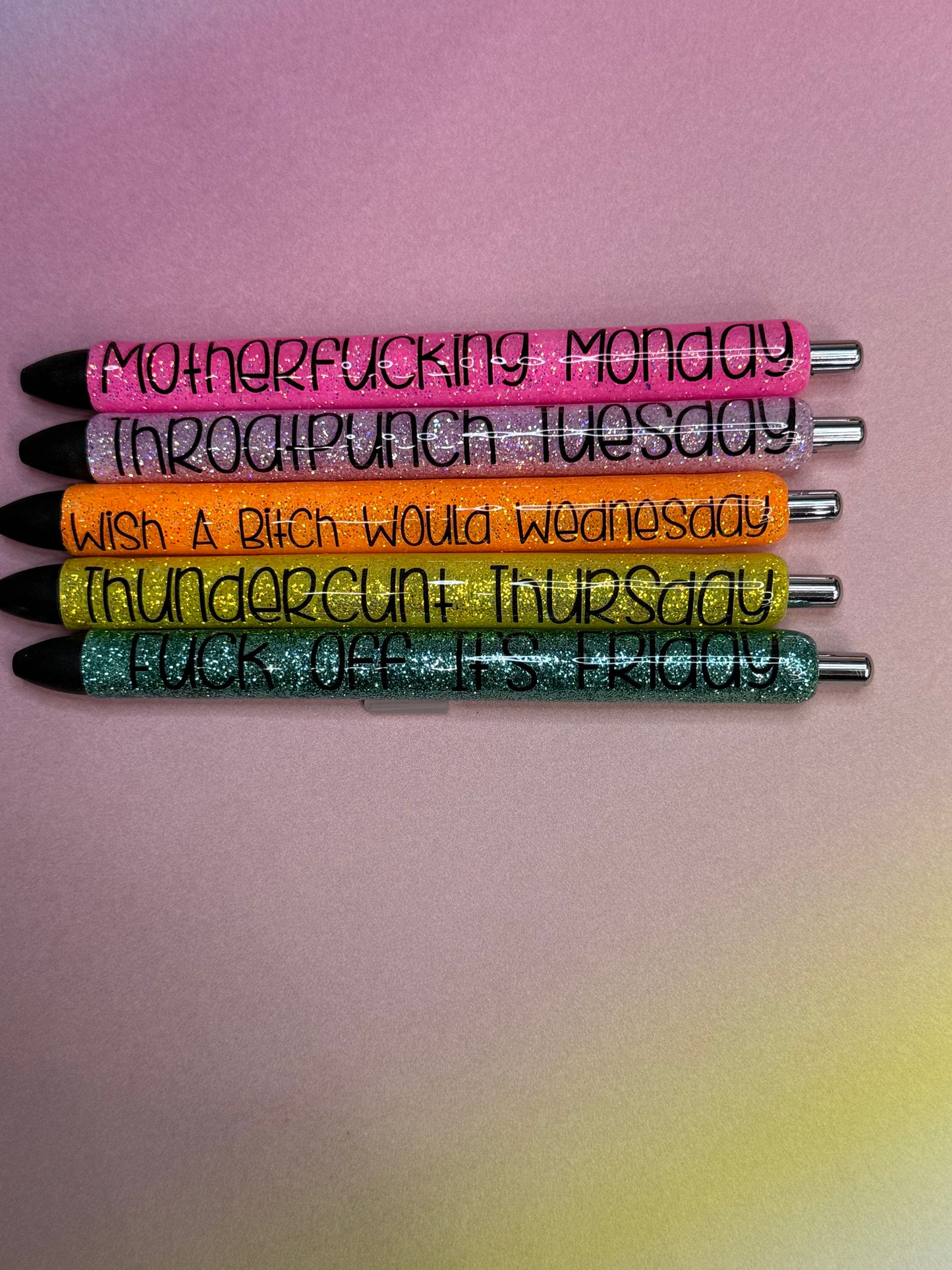 Weekday pen set