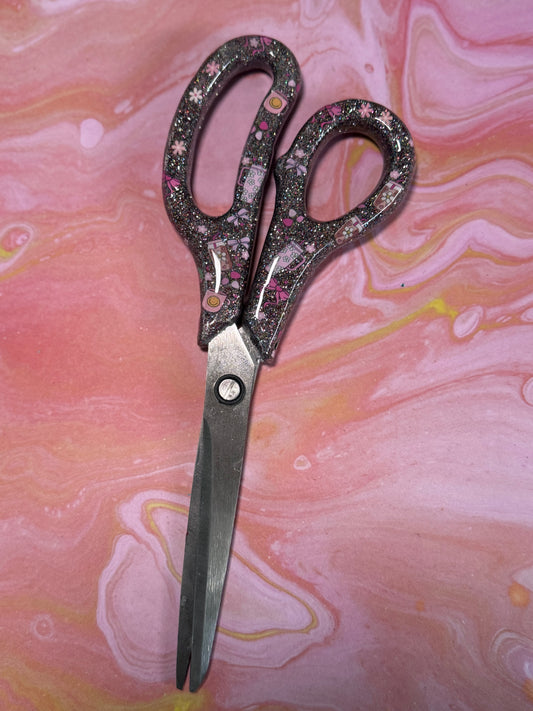 Coffee themed scissors